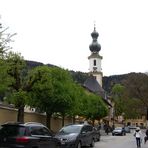 Blick zur Pfarrkirche in St.Gilgen