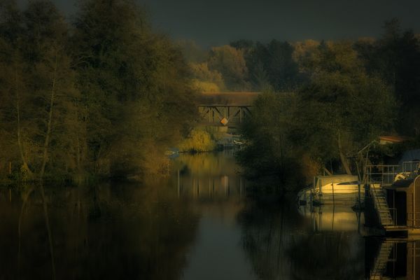 Blick zur Pionierbrücke in Templin