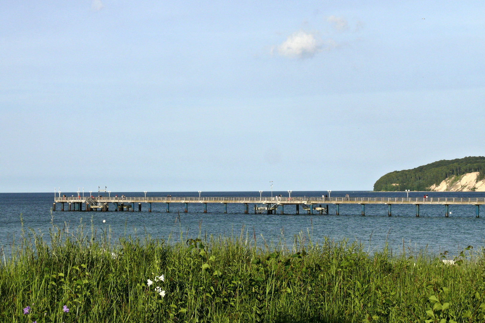 Blick zur Seebrücke Binz