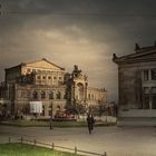 Blick zur Semperoper