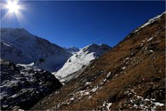 Blick zur Similaunspitze und Marzellferner