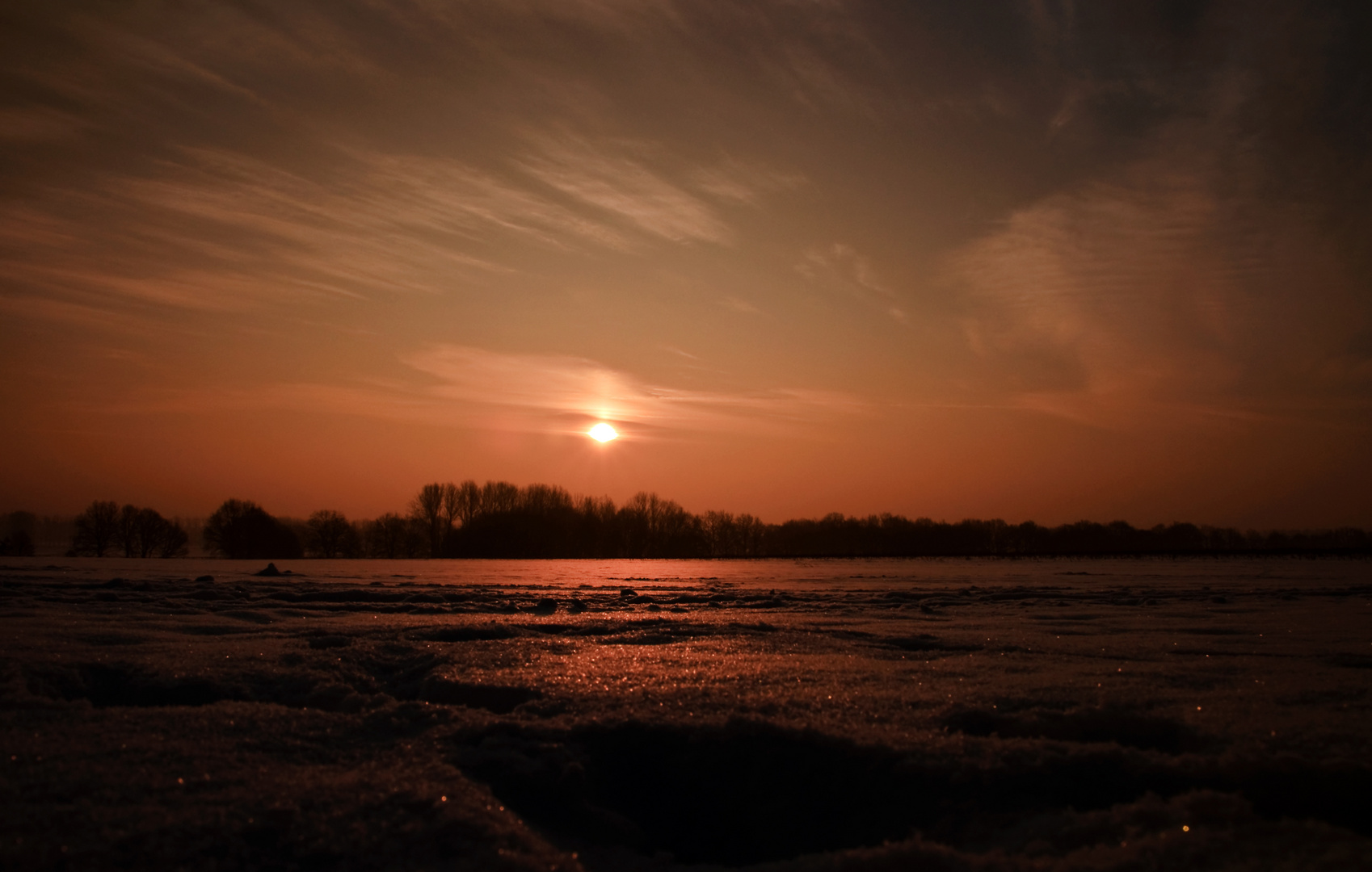 Blick zur Sonne