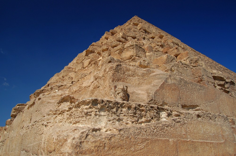 Blick zur Spitze der Chephrenpyramide