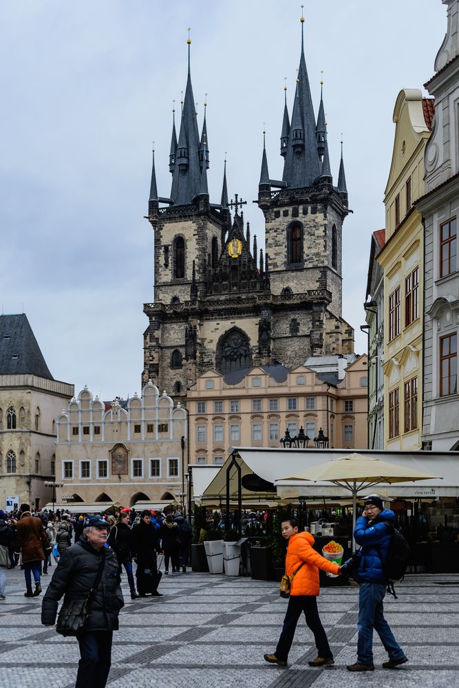 Blick zur Teynkirche