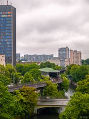 Blick zur U-Bahn