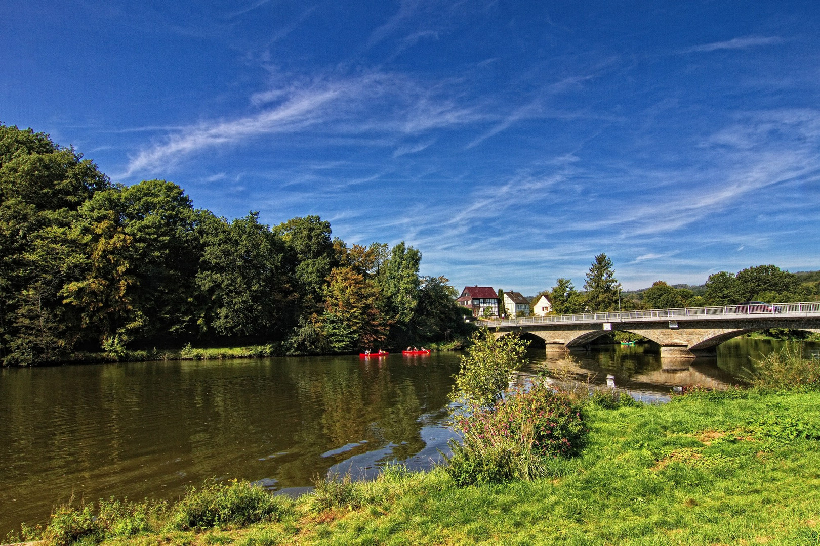 Blick zur Übersetziger Brücke 