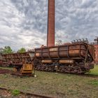 Blick zur verlassenen Brikettfabrik