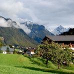 Blick zur verschneiten Valüla…