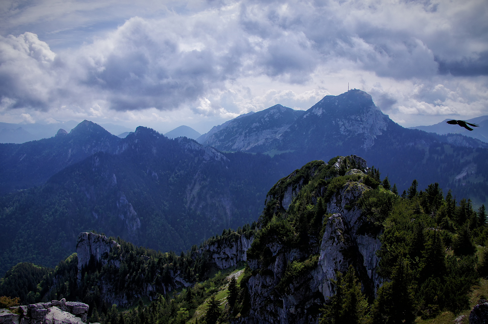 Blick zur wilden Seite des Wendelsteins