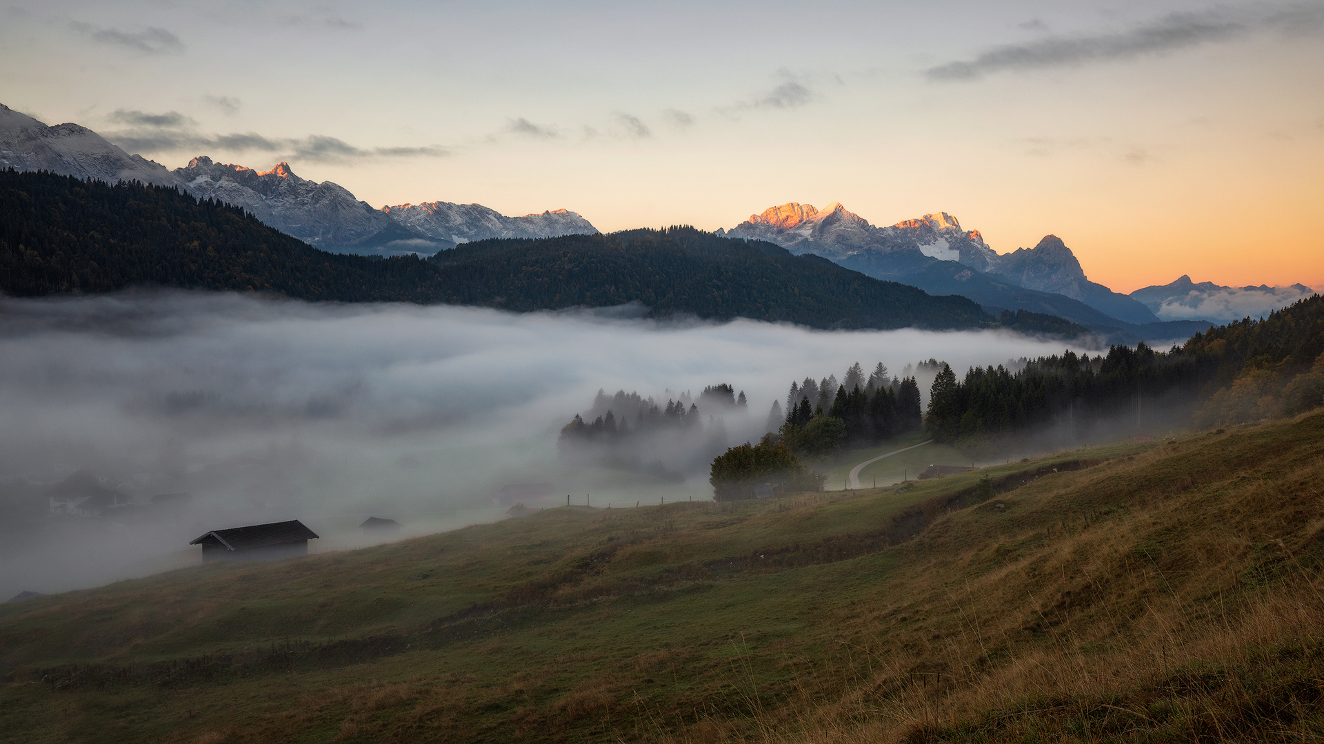 Blick zur Zugspitze