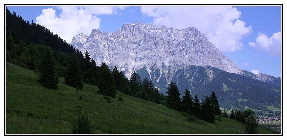 Blick zur Zugspitze