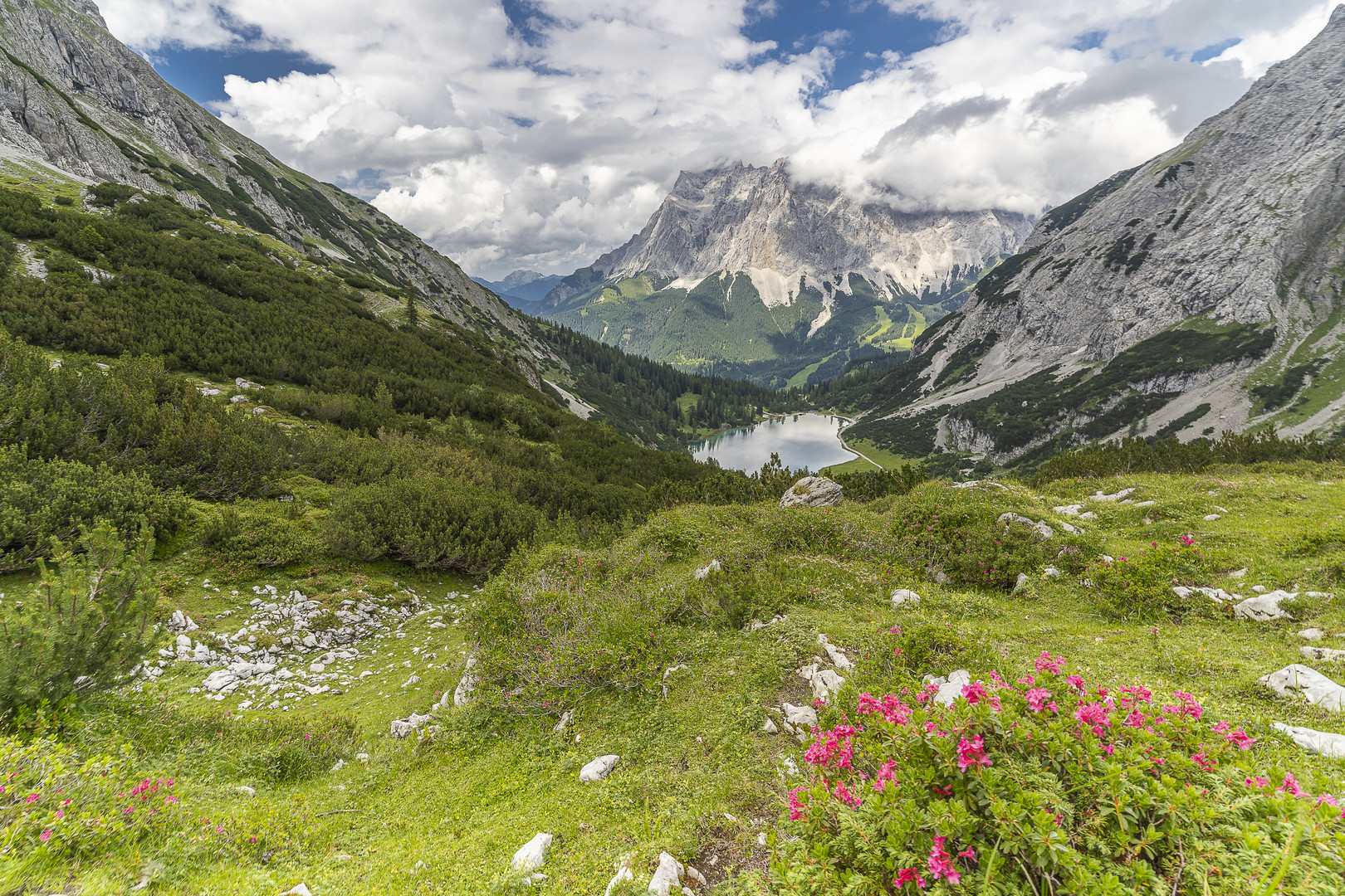 Blick zur Zugspitze