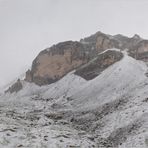 Blick zurück auf die  Wände der Campestrin-Spitzen