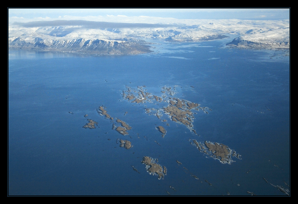 Blick zurück auf die Westfjorde.