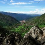 *) Blick zurück auf   Vernet-les-Bains,