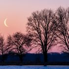 Blick zurück bei Sonnenaufgang