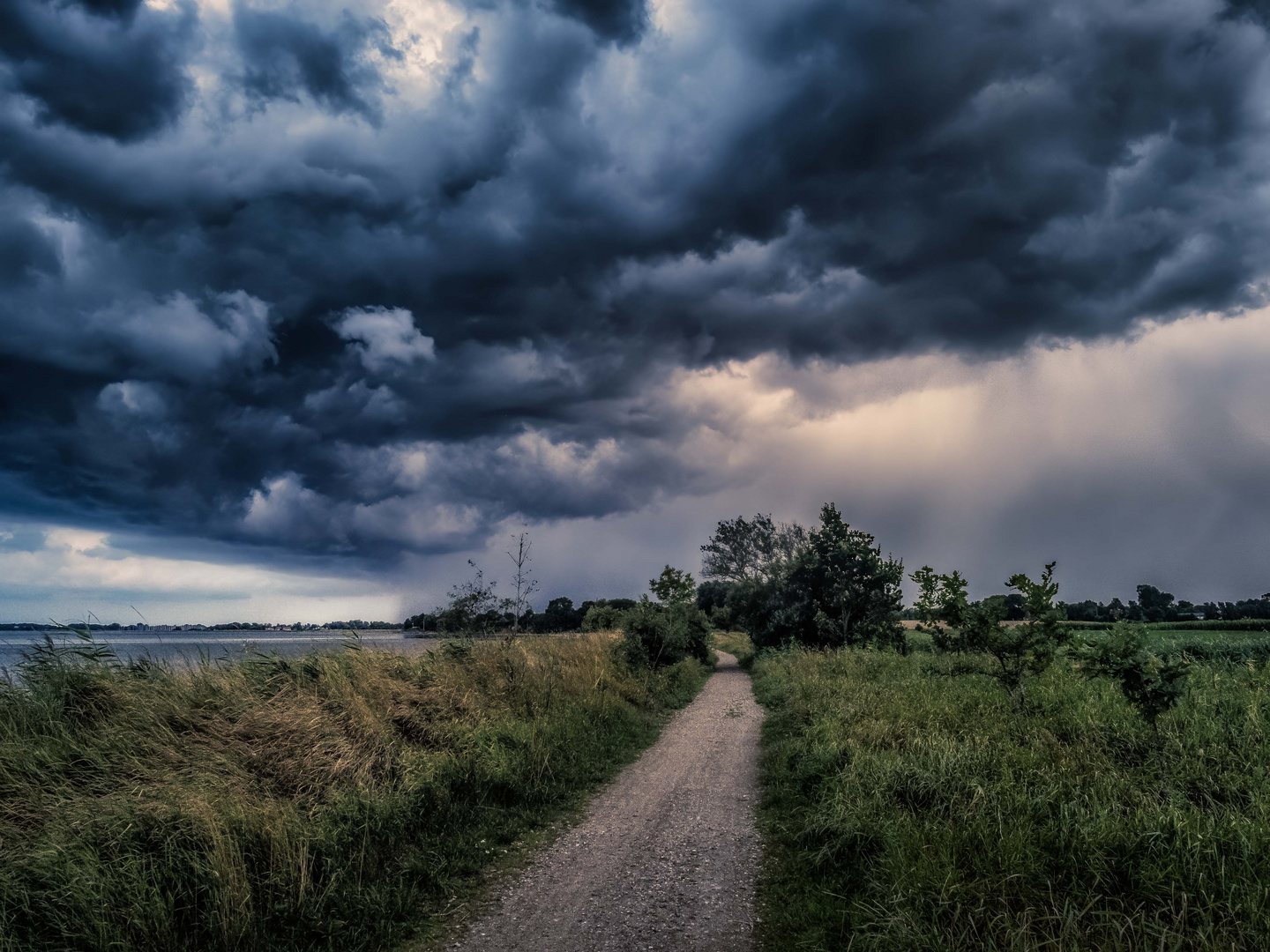 Blick zurück: holt mich der Regen ein?