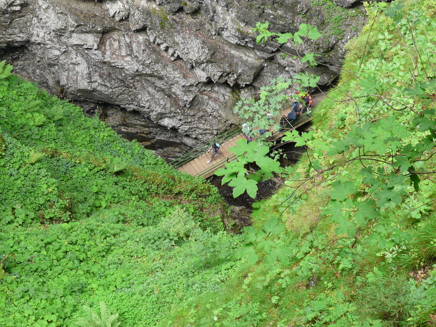 Blick zurück nach unten