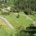 Blick zurück vom Anstieg zum Klausenpass