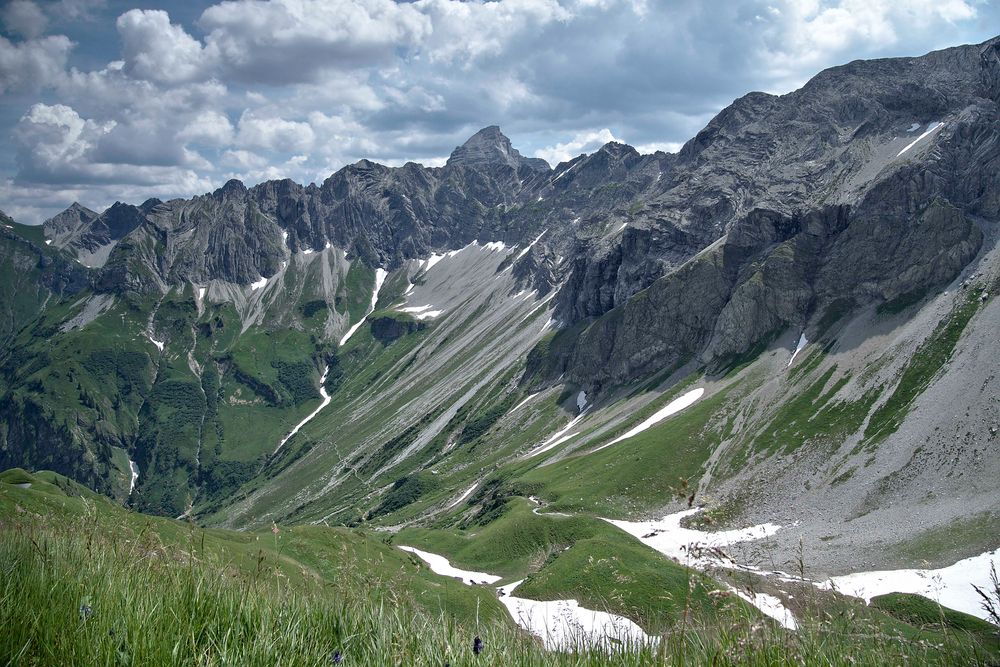 Blick zurück vom Himmelecksattel