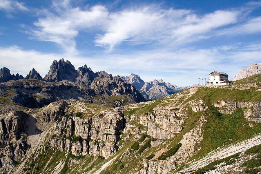 Blick zurück zur Auronzohütte.