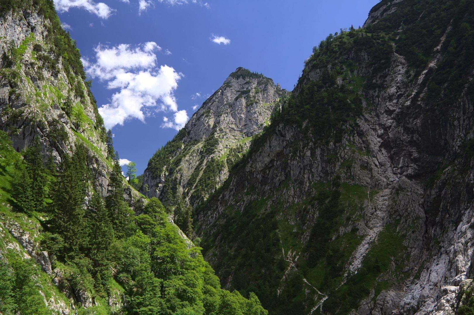 Blick zurück zur Höllentalklamm