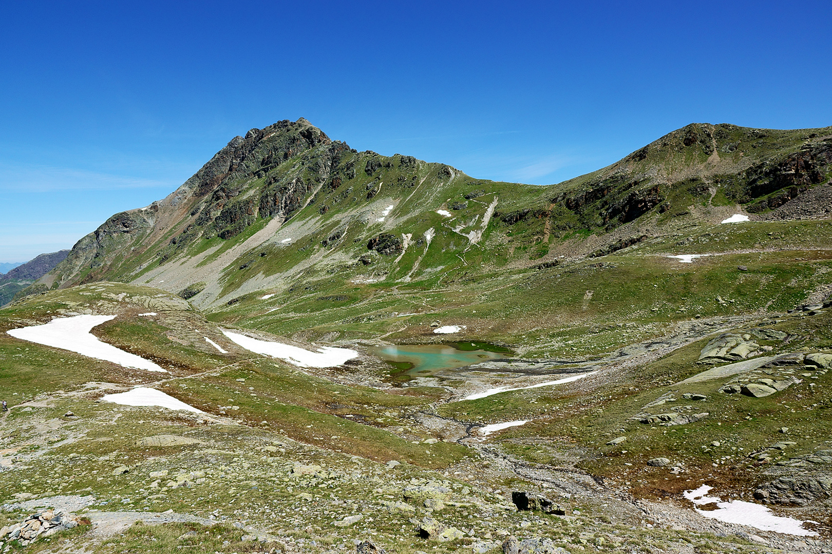 Blick zurück zur Radspitze und dem Radsattel