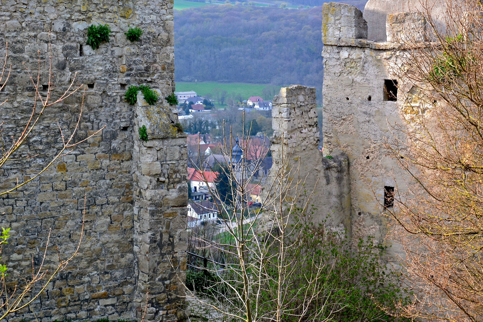 Blick zwischen alten Gemäuern…