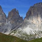 Blicke vom Sellajoch in den Dolomiten...