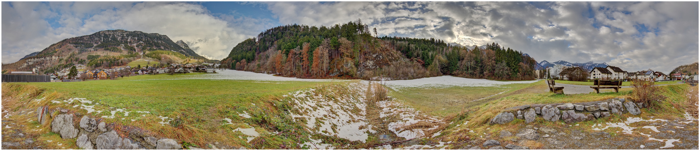 Blickrichtung Bludenz  2021-12-05  HDR-Panorama 360 Grad