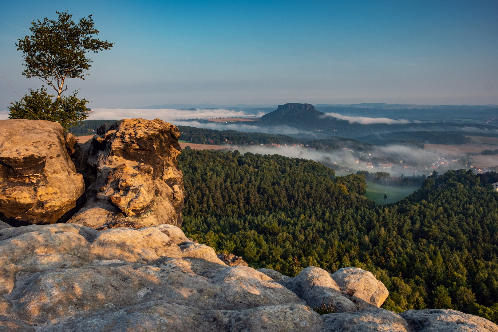 Blickrichtung Lilienstein