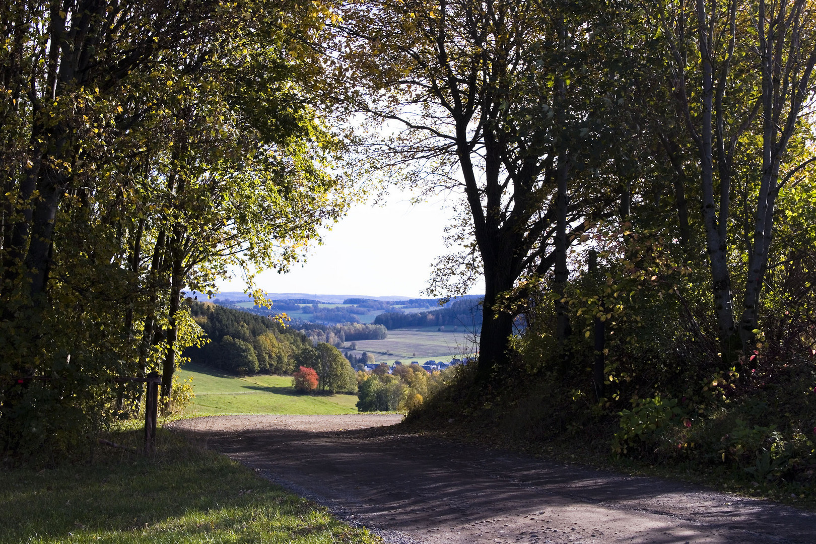 Blickrichtung mittleres Erzgebirge