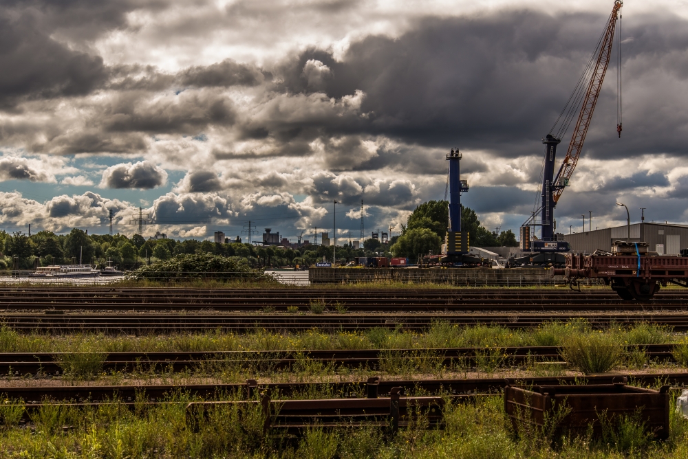 Blickrichtung Travehafen