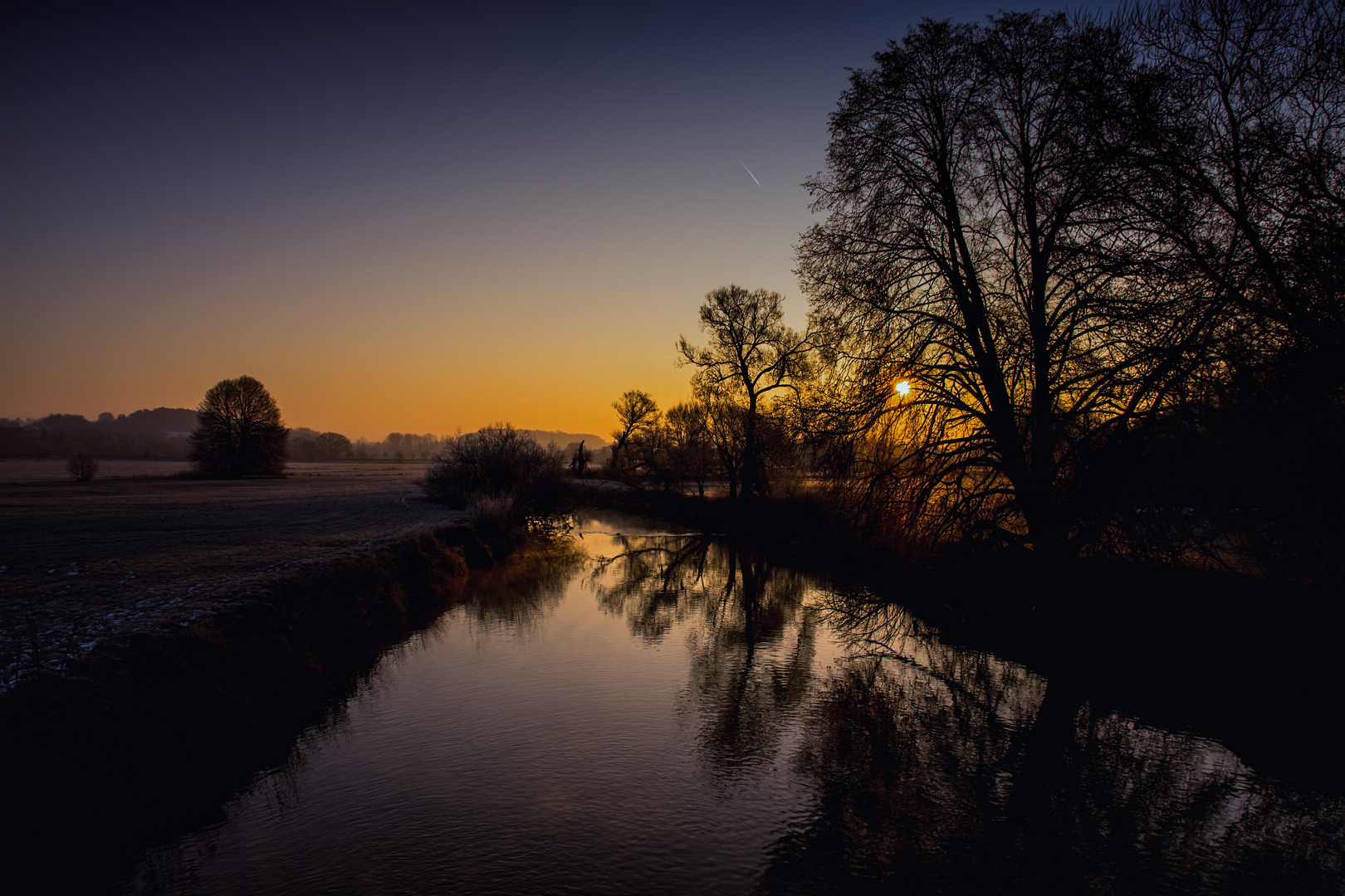 Blies im Sonnenaufgang...