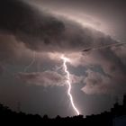 Blitz-Gewitter über dem Flughafen Tegel