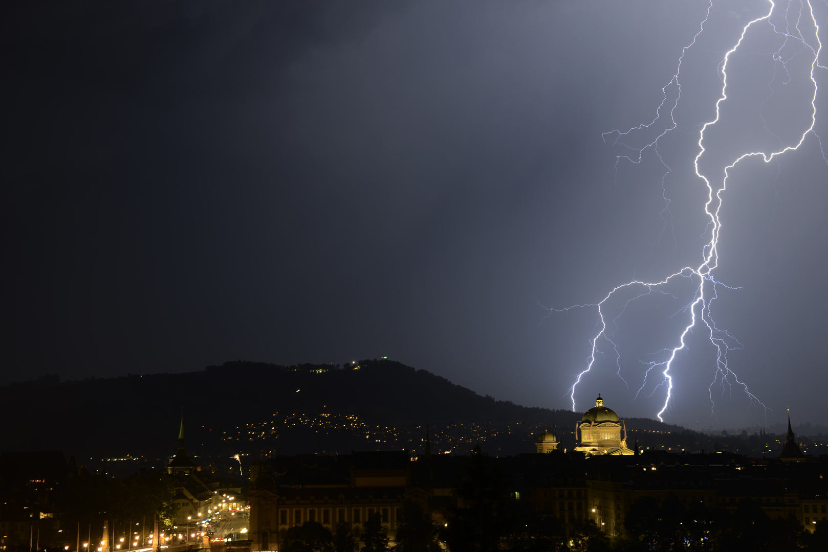 Blitz statt Feuerwerk am 1. August in Bern