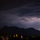 Blitz über der Rigi über Luzern