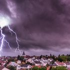 Blitz über Erdmannhausen
