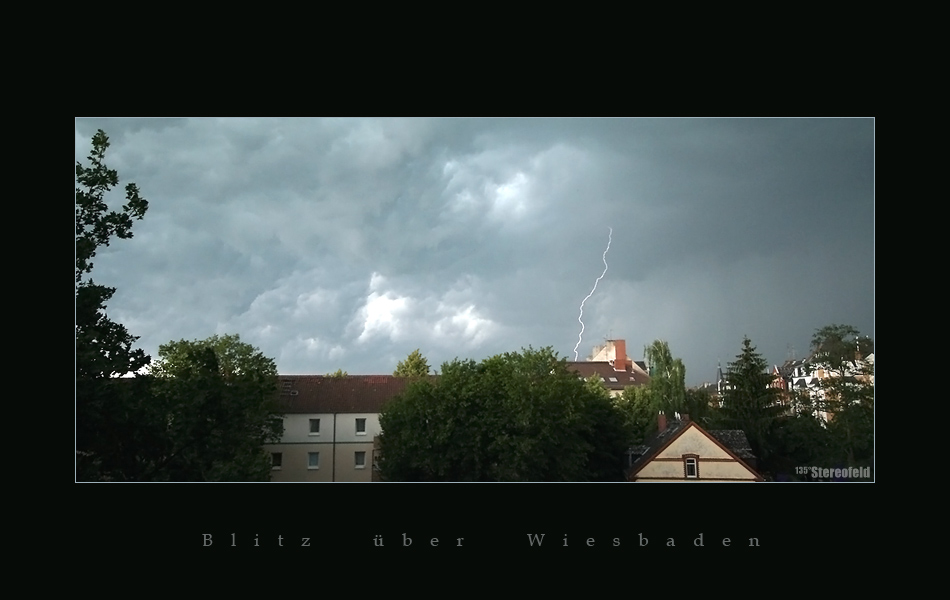 Blitz über Wiesbaden