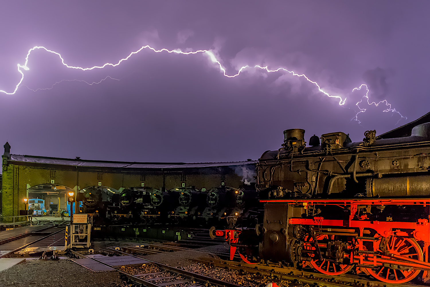 Blitz und Donner über Hilbersdorf