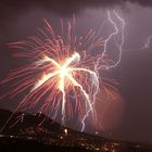 Blitz und Feuerwerk vereint zum 1. August in Bern