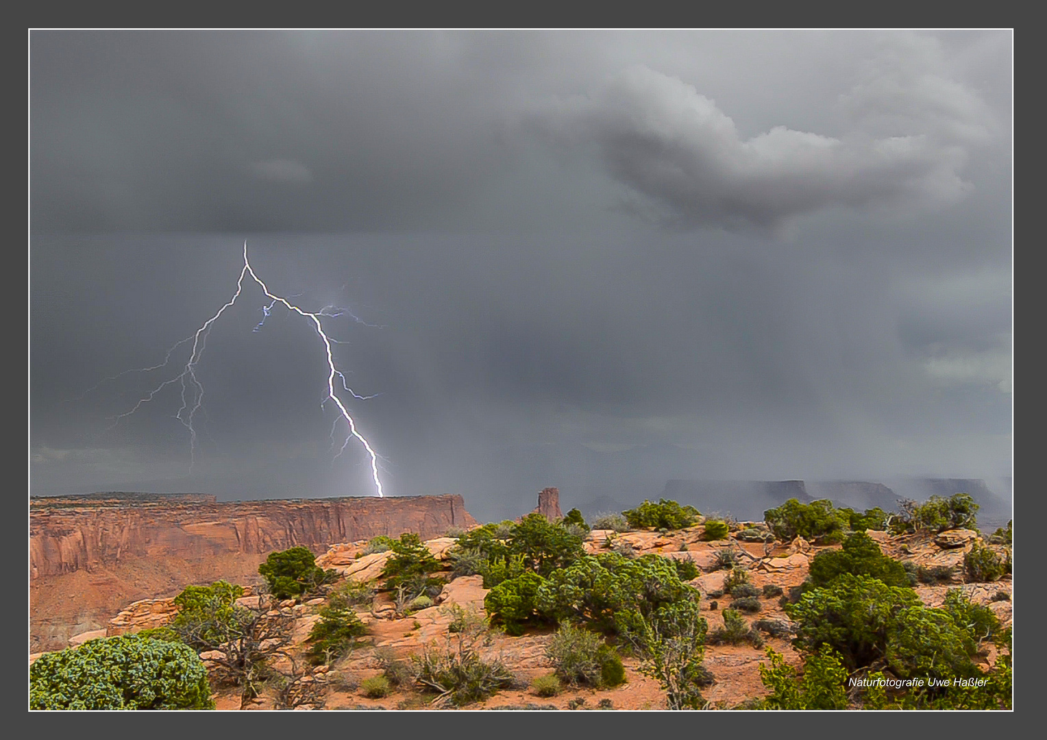 Blitz und Gewitterfront, Canyonlands NP