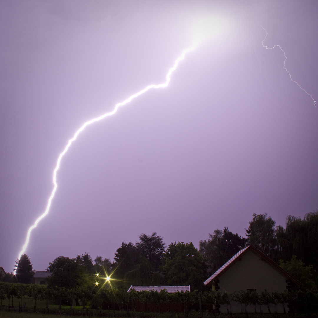 Blitz von heute Nacht