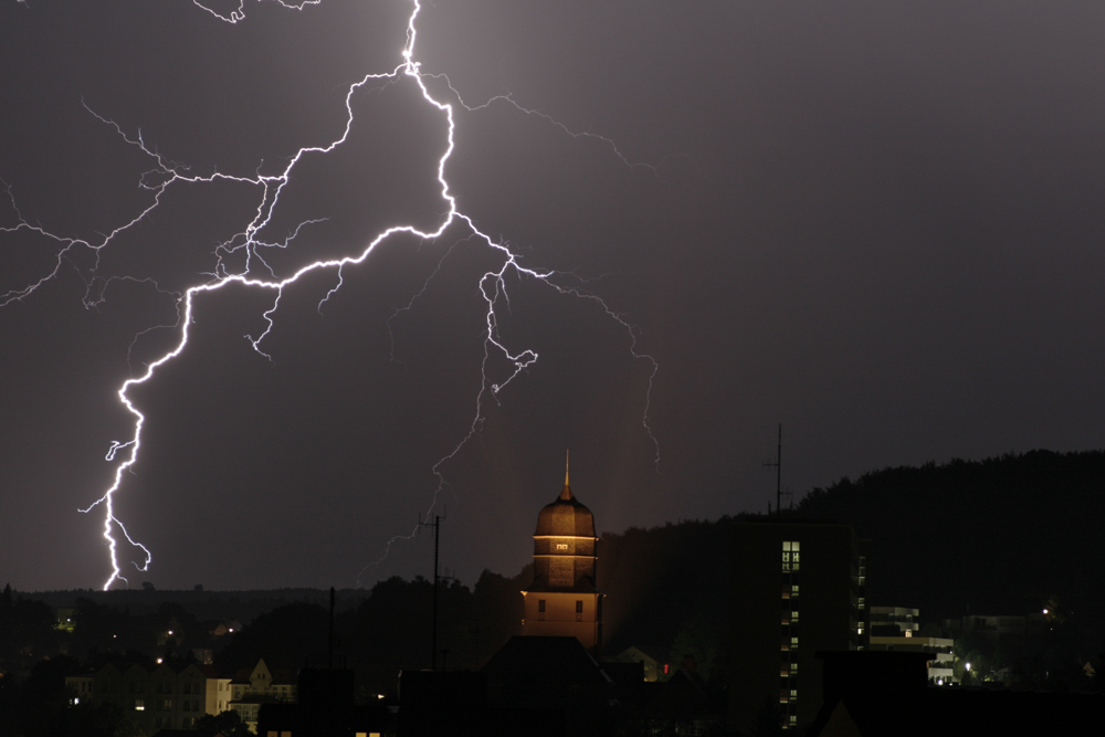 ...Blitze über Arnsberg...