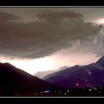 Blitzeinschlag in den Voralpen