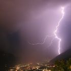 Blitzeinschlag zwischen Algund und Vellau (Südtirol)