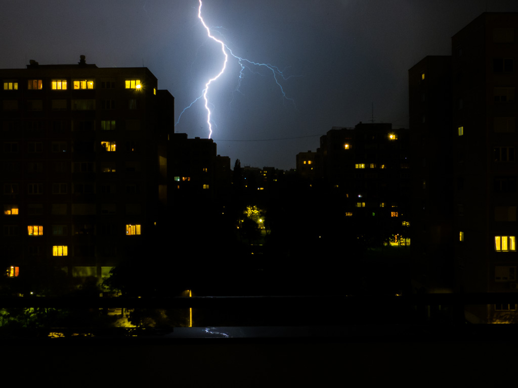 Blitz(licht)gewitter in Budapest