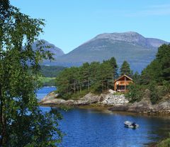 -Blockhaus am Fjord-