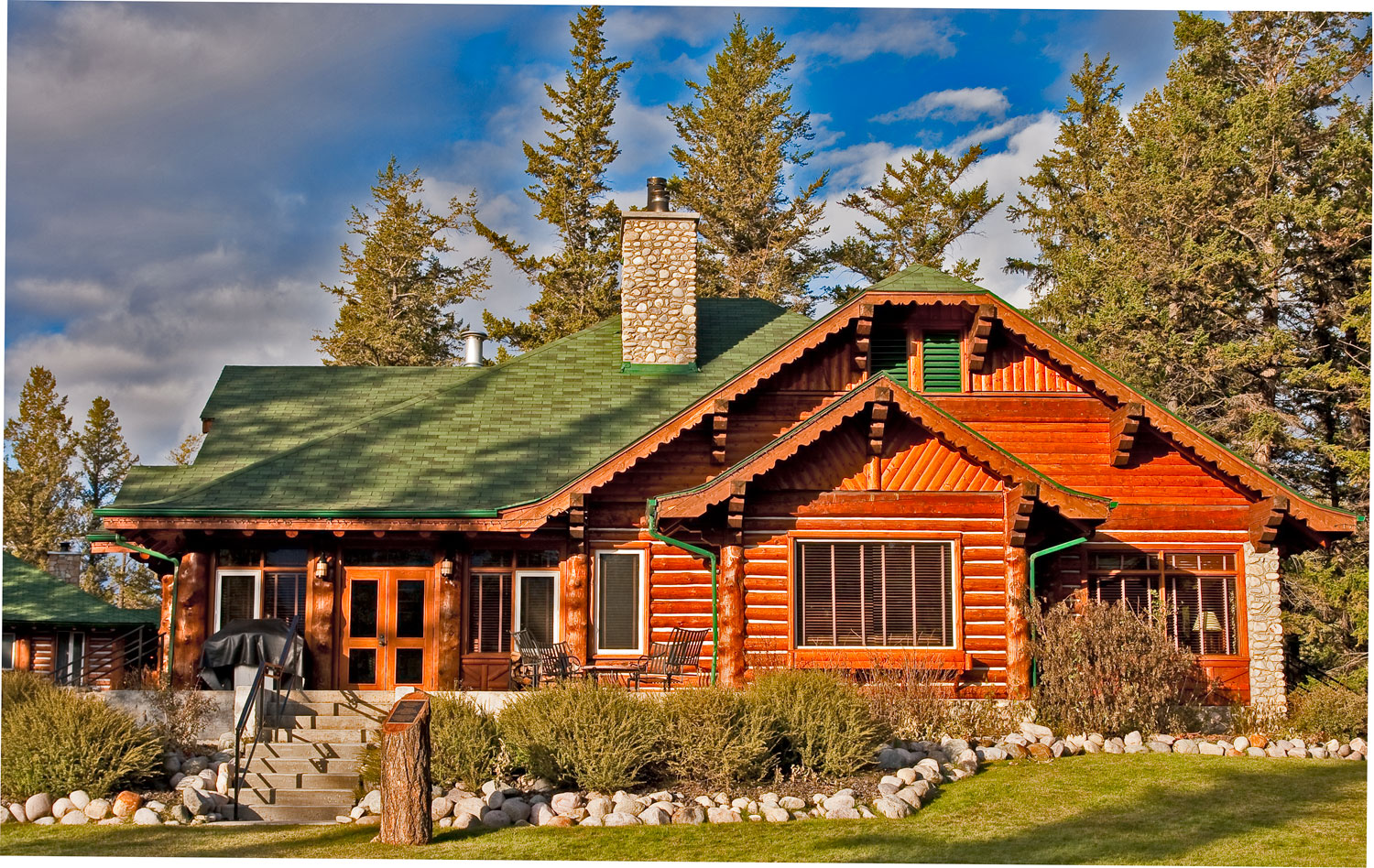 Blockhaus in der Jasper Park Lodge