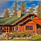 Blockhaus in der Jasper Park Lodge